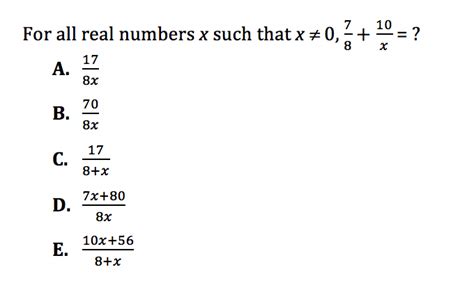 act test math questions